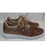 Sparkly Rose Gold Sneakers/Tennis Shoes size 7 - Forever brand NEW IN BOX - $375.97 MXN