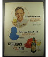 1950 Carling&#39;s Red Cap Ale Ad - Jack Kramer - I&#39;ve found out - £14.55 GBP
