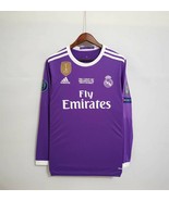 Real Madrid Purple Soccer Jersey 2016- 2017 RONALDO BENZEMA RAMOS MARCELO Jersey - £67.78 GBP