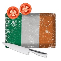 Ireland : Gift Cutting Board Flag Retro Artistic Irish Expat Country - £22.79 GBP