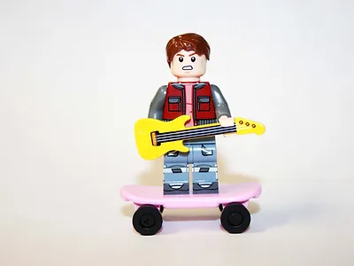 PWS Marty McFly Back To The Future Movie Building Minifigure Bricks US - £7.23 GBP