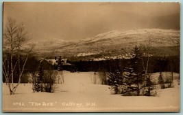 RPPC Winter Scene The Ark Jaffrey New Hampshire NH UNP Blank Back Postcard F16 - £10.06 GBP