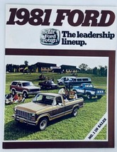 1981 Ford Full Lineup Dealer Showroom Sales Brochure Guide Catalog - £11.25 GBP