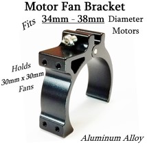 RCP Xtreme Cool Fan Mount Bracket Fits 34mm-38mm Diameter Motors 30mm Fans Black - £8.61 GBP