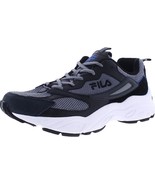 Fila Mens Envizion Running Walking Casual Shoes,Grey/Black/Blue,10M - £63.20 GBP