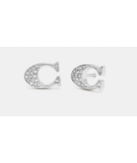 Genuine Coach Signature Gold or Silver Plated Stud Earrings - £32.04 GBP