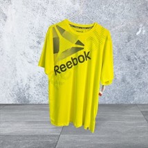 Reebok Graphic Men&#39;s T Shirt Neon Yellow Size MMM Brand New With Tag New - £12.72 GBP