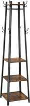 Ulcr80X Vasagle Alinru Coat Rack With 3 Shelves, Coat Stand, Industrial Style. - £78.29 GBP