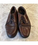 Dockers Premium Men's Brown Leather Lace Up Cap Toe Dress Shoes Size 11.... - $13.80