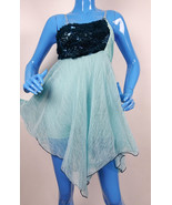 Revolution Dancewear Dance Costume Lyrical Dress Adult M 8 10 Turquoise ... - $571.59 MXN