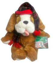 1995 Digby and Dexter St Bernard DOG 20&quot; Commonwealth XMAS Plush Puppy P... - $25.00