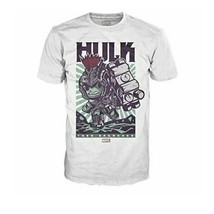 Men&#39;s Tee Pop Thor Ragnarok Hulk White Graphic Tshirt Sz Medium Marvel - $12.27