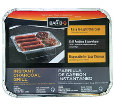 Mr. Bar-BQ Instant Charcoal Grill, Disposable, Easy to Light Charcoal, 11” X 9” - £13.77 GBP