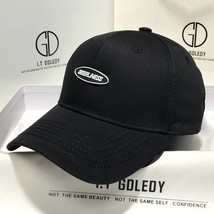 Hats Women&#39;s Leather Labels Baseball Caps Couple Letters Caps Sunscreens Visors - £11.79 GBP