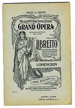 LOHENGRIN Libretto Metropolitan Opera House Grand Opera Fred Rullman 1940&#39;s - £11.66 GBP