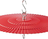 Metal Bird Feeder Rain Guard, 11.2&quot; Red Dome Cover Umbrella Shade for Hu... - £16.91 GBP
