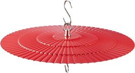 Metal Bird Feeder Rain Guard, 11.2&quot; Red Dome Cover Umbrella Shade for Hu... - £16.92 GBP