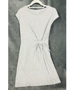 Nine West T Shirt Dress Tie Front Sleeveless Womens M Gray Jersey Cotton... - $15.48