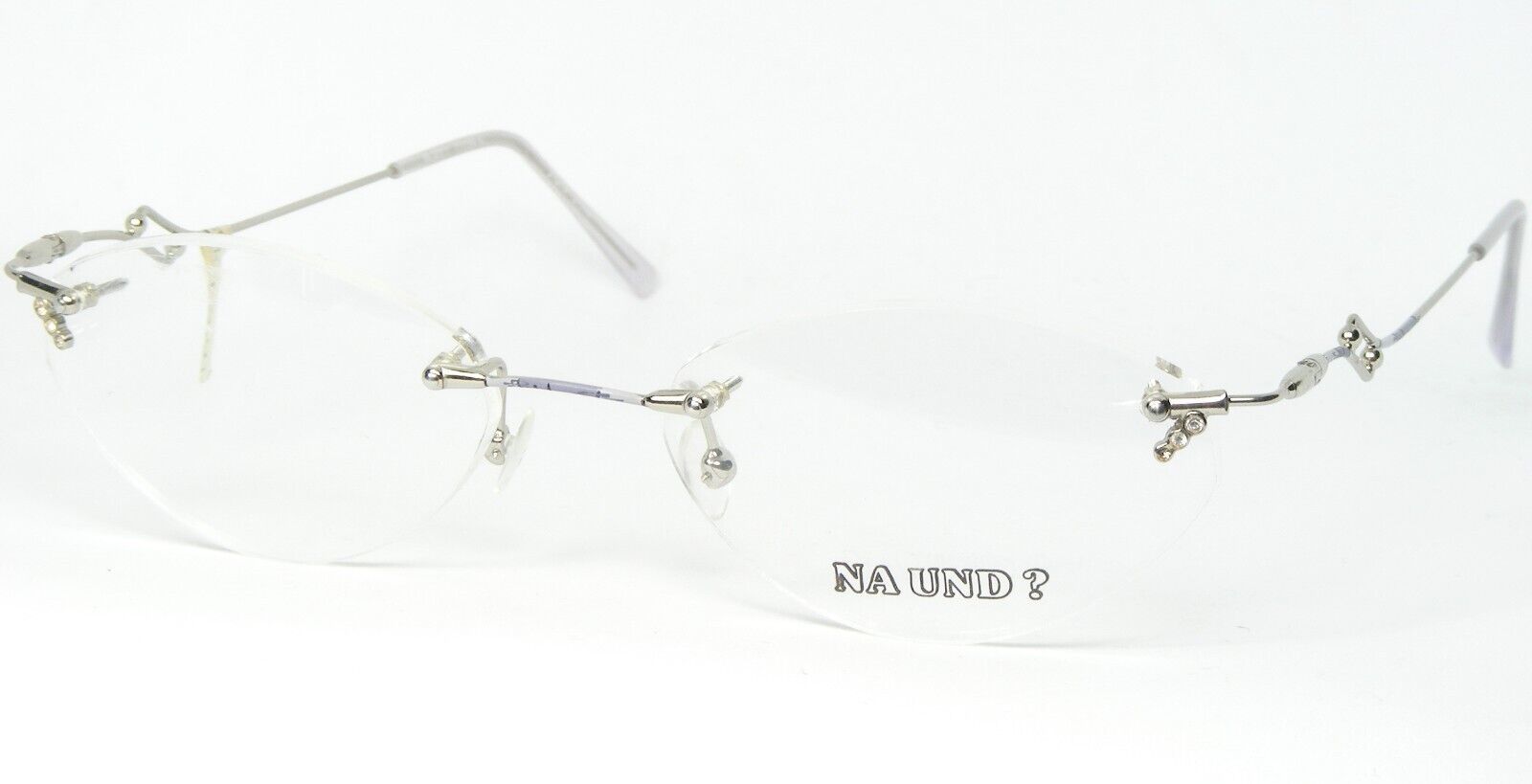 Na Und ? Marion Ramm 71F3564 Todo Plata / Pastel Violeta Azul Gafas 51-1... - $80.52