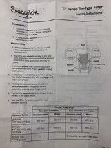 Swagelok TF Series Tee-Type Filter w Instructions Brand New Sealed in SC-11 LOOK - £15.97 GBP