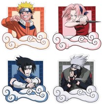 Naruto Characters in The Clouds 4-Pack Ceramic Coaster Set NEW IN BOX - £5.72 GBP