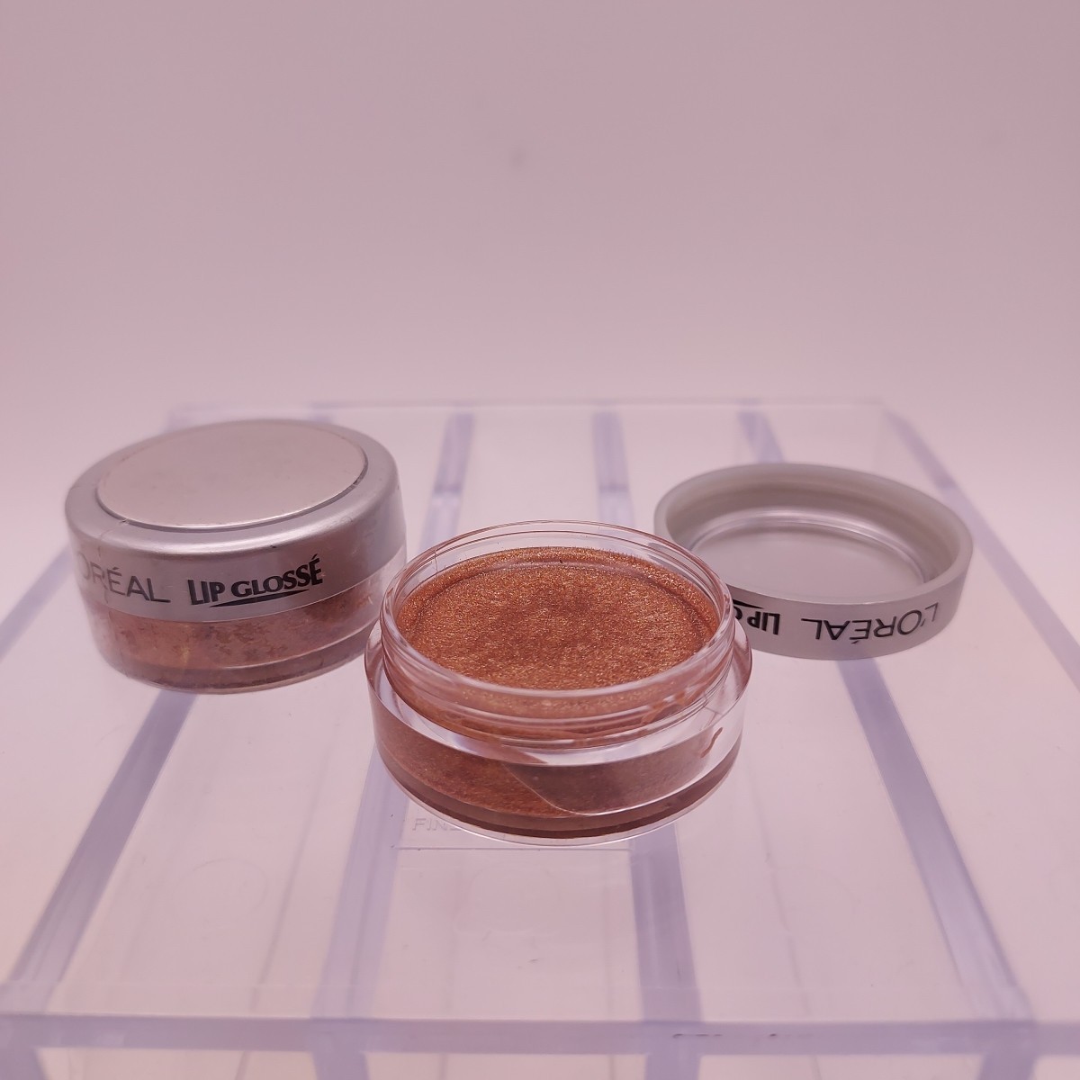 LOT OF 2 L&#39;Oreal Lip Glosse Pot GOLD MINE Sealed RARE - $11.87