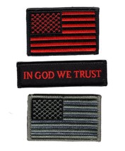 Bundle Bundle of 3pc in God USA Flag Velco Patch + Morale Patch in God W... - £9.42 GBP