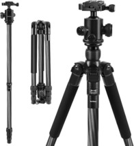 Yotilon Camera Tripod, 64&#39;&#39; Carbon Fiber Tripod For Camera, Dslr Camera Tripod - £103.85 GBP