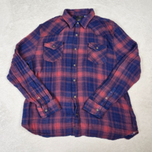 True Religion Western Shirt Mens XXXL Flannel Button Down Plaid Cowboy R... - £30.01 GBP