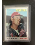 1970 Topps - Ted Williams HOF #211 - Washington Senators MLB Trading Card - $213.23 MXN