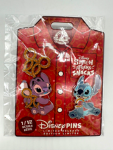 Disney Parks Stitch Attacks Snacks Pretzel Three Pin Set Series 1 of 12 NWT 2024 - £38.35 GBP