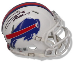 JOSH ALLEN Autographed (Black Ink) Buffalo Bills Mini Speed Helmet BECKETT - $481.95