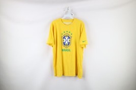 Nike Mens Size XL Spell Out Brasil Soccer Futbol World Cup Short Sleeve T-Shirt - £26.37 GBP