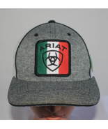 Ariat Men&#39;s Flexfit 110 Mexican Flag Gray Trucker Hat Cap One Size Snapback - €12,91 EUR
