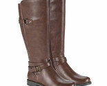 Baretraps Ladies Tall Riding Boot Size 6, Zipper Faux Leather, Brown New... - $49.99