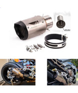 60mm AR motorcycle carbon brazed exhaust muffler with DB Killer fit moto... - $141.09
