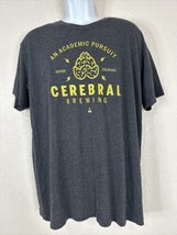 Cerebral Brewing Dark Gray Short Sleeve T Shirt Next Level Mens XXL - $11.59