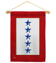 Five Blue Stars Garden Flag Set Military Service 13 X18.5 Double-Sided House Ban - £22.35 GBP