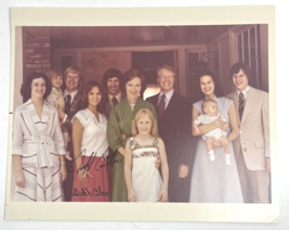 Jimmy Carter Family Photo Signed by Donnel &quot;Jeff&quot; &amp; Annette 8x10 Color N... - £33.23 GBP