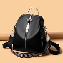 New Fashionable PU Leather Backpacks for Ladies High Quality Solid Color Shoulde - £39.05 GBP