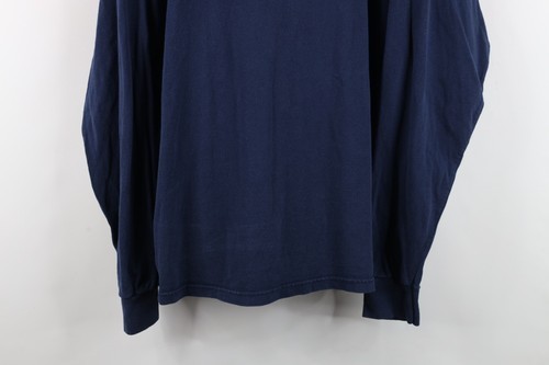Vtg 90s Mens XL Faded Block M University of Michigan Long Sleeve T-Shirt Blue Item image 3