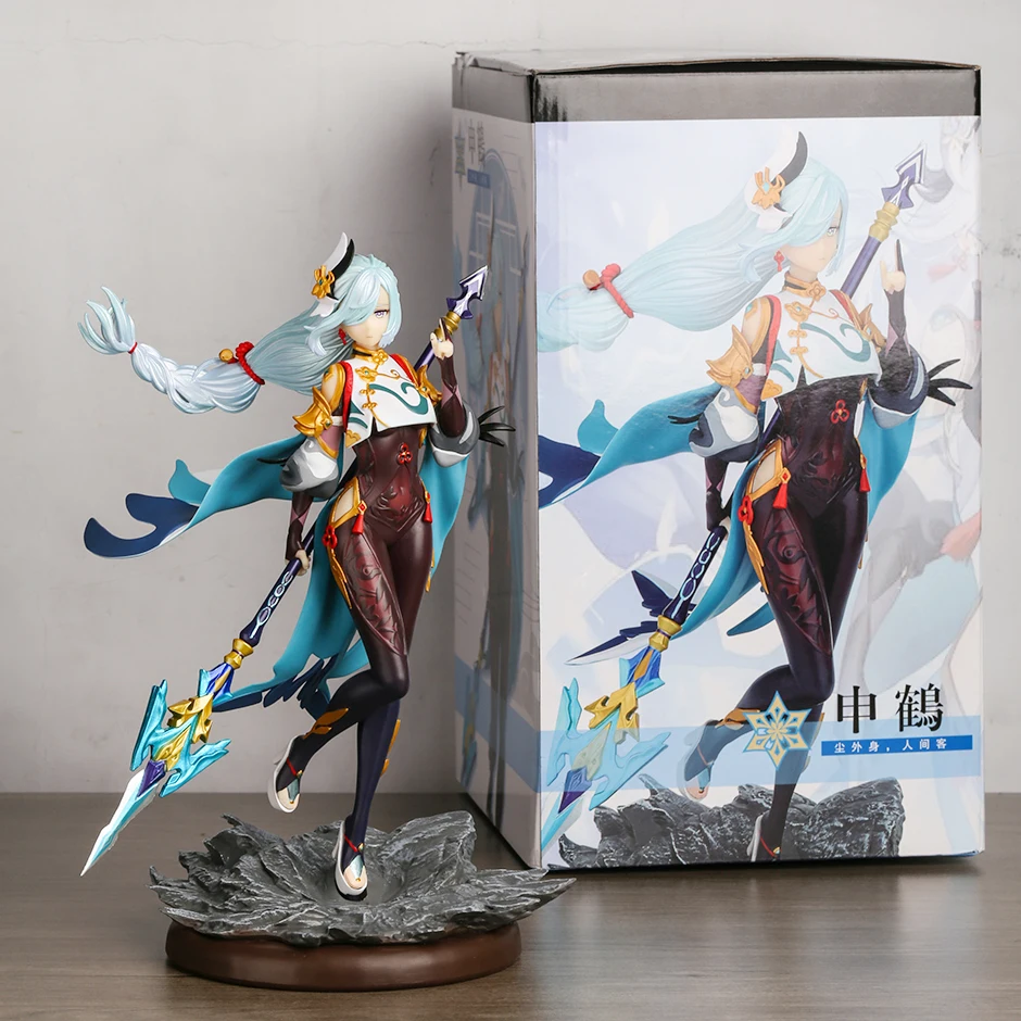 Genshin Impact GK Shenhe Figure Figuine Model Statue Decoration PVC Toy - £61.28 GBP+