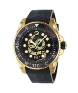 Gucci YA136219 Men&#39;s Dive Black &amp; Gold Stainless Chronograph Watch + Gif... - £547.05 GBP