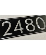 Engraved Personalized Custom House Home Number Street Address Metal 11x4... - £17.26 GBP