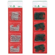 Christmas House Metal Ornament Hooks, 300-ct. Packs (COLORS MAY VARY) - £5.30 GBP