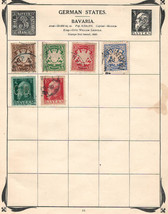 Worldwide German States Bavaria Very Fine Used Stamps Hinged On List # 41 - £0.88 GBP