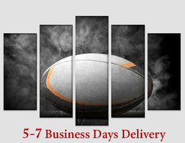 Rugby Wall Art Rugby Canvas Print Rugby Ball Photo Sport Decor Boys Room Decor R - £39.07 GBP