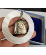 sterling baby rattle Vintage SILVER 925 bell Teething Ring 1930&#39;s NEVER ... - $888.27 MXN