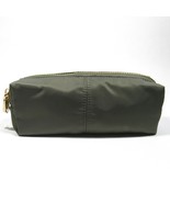 Neiman Marcus Cosmetic Zippered Pouch/Pencil Case Gold Hardware.NWT.Oliv... - $21.79 CAD