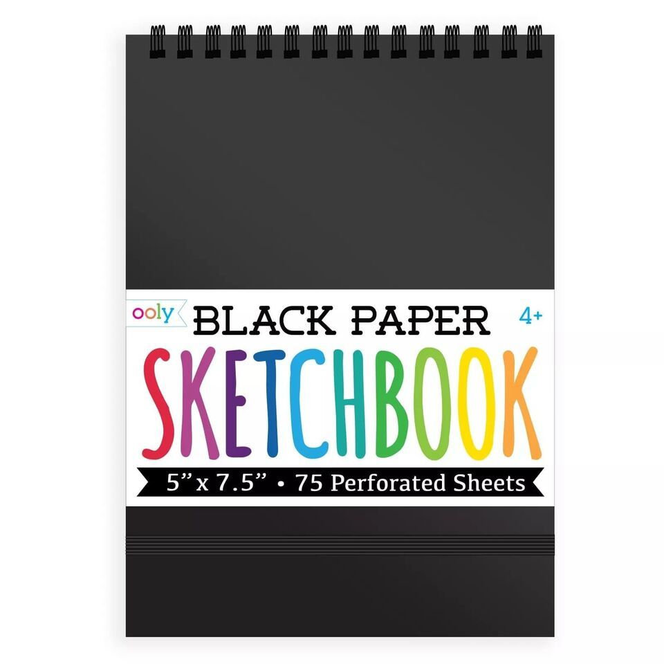 Artisan&#39;s Choice: Black Paper Sketchbook - DIY Cover, 5x7.5 Inches - Per... - $27.71